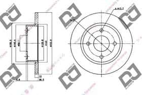Тормозной диск DJ Parts BD1547 Тормозной диск DJ Parts BD1547