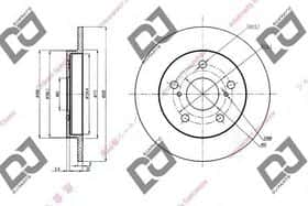 Тормозной диск DJ Parts BD1421 Тормозной диск DJ Parts BD1421