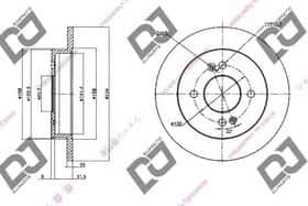 Тормозной диск DJ Parts BD1358 Тормозной диск DJ Parts BD1358