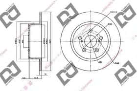 Тормозной диск DJ Parts BD1419 Тормозной диск DJ Parts BD1419