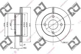 Тормозной диск DJ Parts BD2041 Тормозной диск DJ Parts BD2041