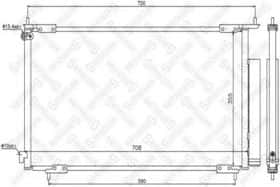 Радіатор кондиціонера Stellox 10-45096-SX