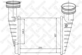 Інтеркулер Stellox 10-40158-SX