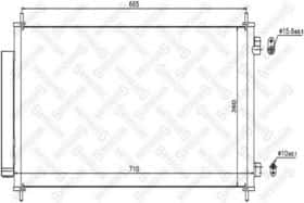 Радіатор кондиціонера Stellox 10-45646-SX