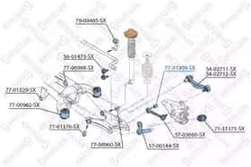 Сайлентблок важеля Stellox 77-01309-SX
