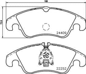 Тормозные колодки Hella Pagid 8db355023221