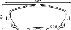 Гальмівні колодки Hella Pagid 8db355036511