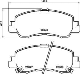 Гальмівні колодки Hella Pagid 8db355040521