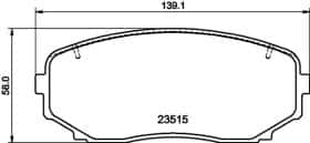 Гальмівні колодки Hella Pagid 8db355032941