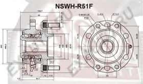 Комплект ступиці колеса Asva NSWH-R51F