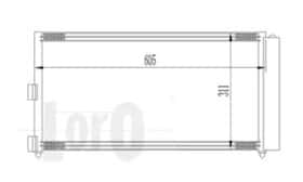 Радиатор кондиционера Abakus 0160160016