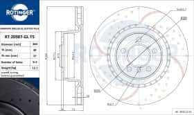 Тормозной диск Rotinger rt20987glt5