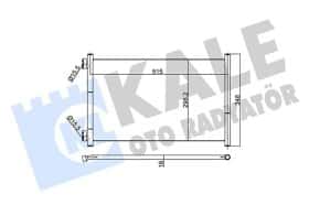 Радиатор кондиционера Kale Oto Radyatör 350560
