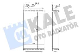 Радиатор печки Kale Oto Radyatör 346240