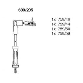 Комплект дротів запалювання Bremi 600/205