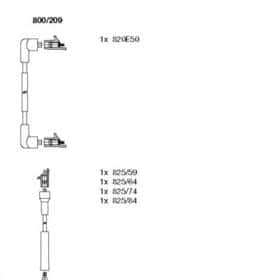 Комплект дротів запалювання Bremi 800/209