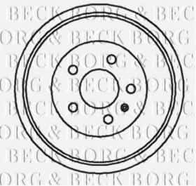 Тормозной барабан Borg & Beck BBR7045