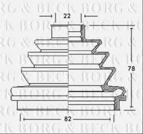 Пильовик гранати Borg & Beck BCB2110