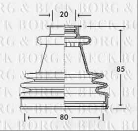 Пильовик гранати Borg & Beck BCB2212