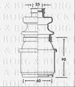 Пильовик гранати Borg & Beck BCB2307