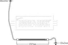 Гальмівний шланг Borg & Beck BBH8327