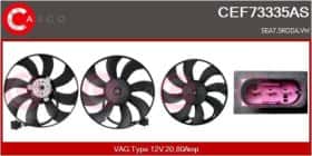 Вентилятор системи охолодження двигуна Casco cef73335as