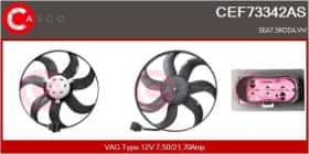 Вентилятор системи охолодження двигуна Casco cef73342as