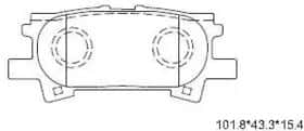 Гальмівні колодки Asimco KD2783