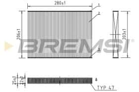 Фильтр салона Bremsi fc0084