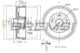 Гальмівний барабан Bremsi cr5732