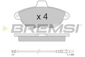 Гальмівні колодки Bremsi BP2678