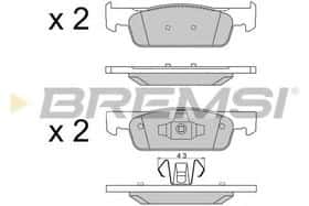 Гальмівні колодки Bremsi BP3512