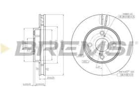 Тормозной диск Bremsi cd7294v