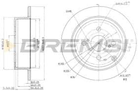 Тормозной диск Bremsi cd7419s