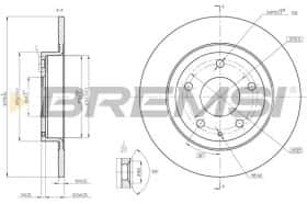 Тормозной диск Bremsi cd8477s