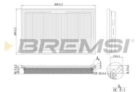 Повітряний фільтр Bremsi fa1203