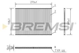 Фильтр салона Bremsi fc0944