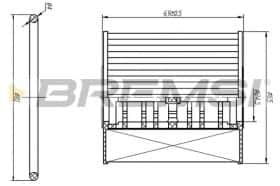 Оливний фільтр Bremsi fl0250