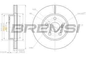 Тормозной диск Bremsi cd7886v