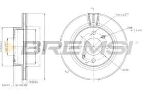Тормозной диск Bremsi cd7268v