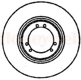 Тормозной диск Bendix 561098B