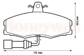 Гальмівні колодки Bendix 571308B