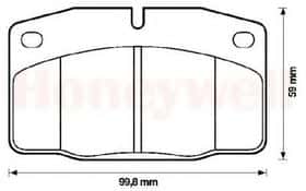 Тормозные колодки Bendix 571539B