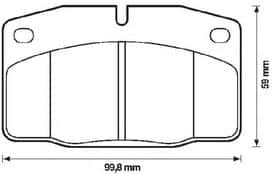 Тормозные колодки Bendix 571276B