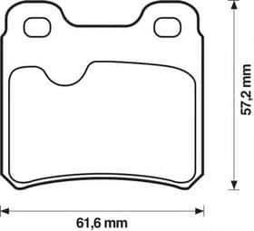 Тормозные колодки Bendix 571407B