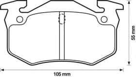 Тормозные колодки Bendix 571744B