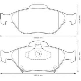 Гальмівні колодки Bendix 572576B