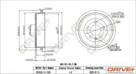 Тормозной барабан Dr!ve+ dp1010111702