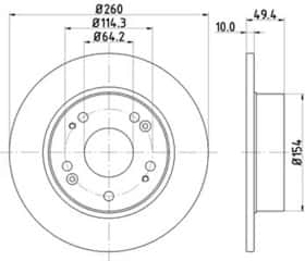 Тормозной диск Nisshinbo nd8004k