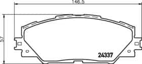 Тормозные колодки Nisshinbo NP1058